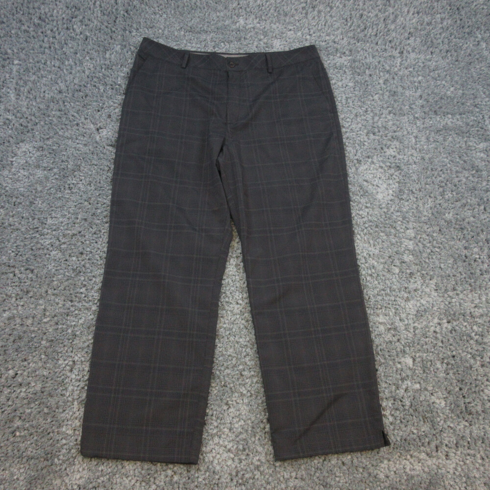 Under Armour Pants Mens 38x32 Gray Plaid Straight Chino 38x28.5